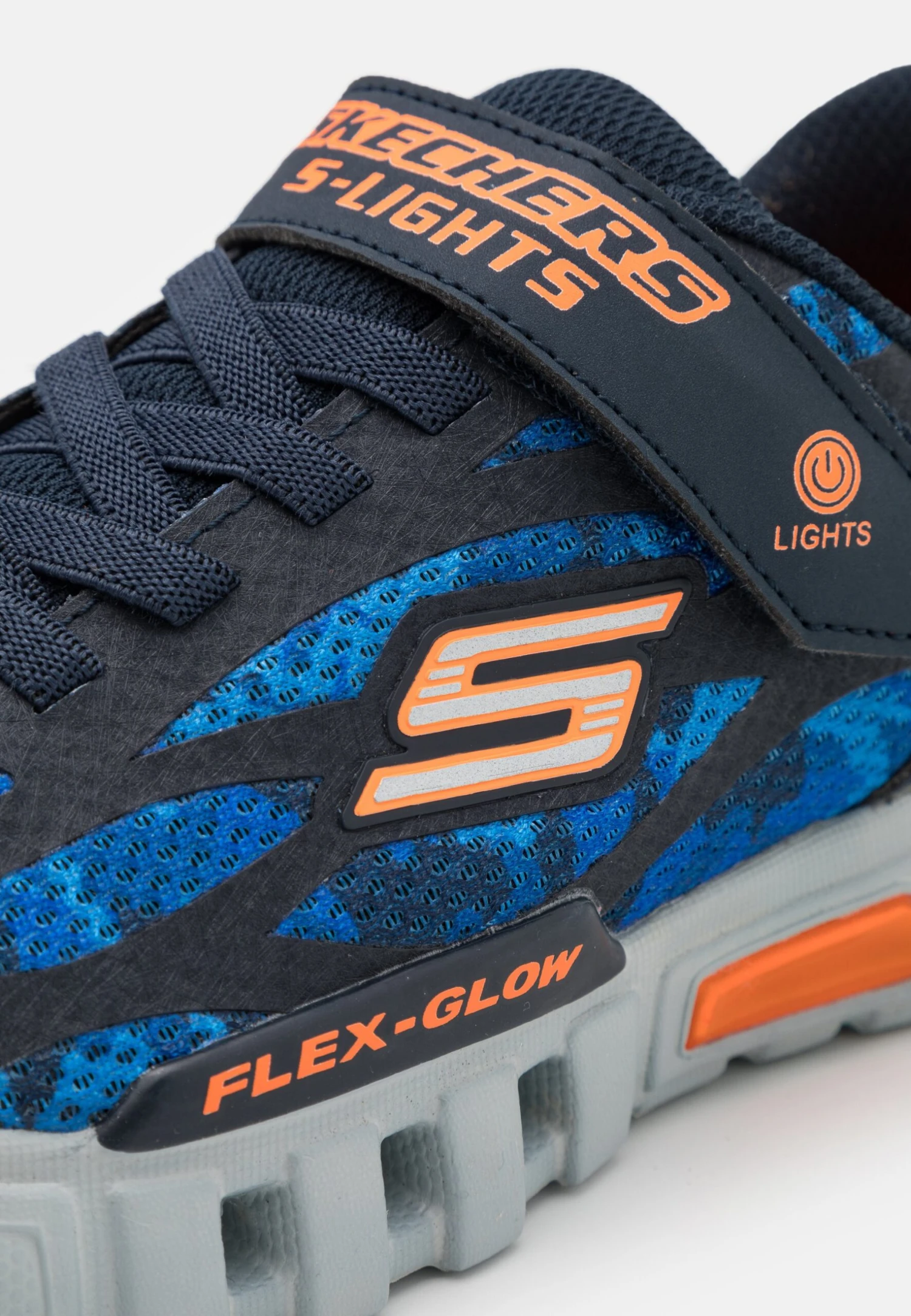 Skechers Flex Glow - Sneakers Laag - Navy/Blue/Orange 6 Skechers Flex Glow - Sneakers Laag - Navy/Blue/Orange - Afbeelding 6