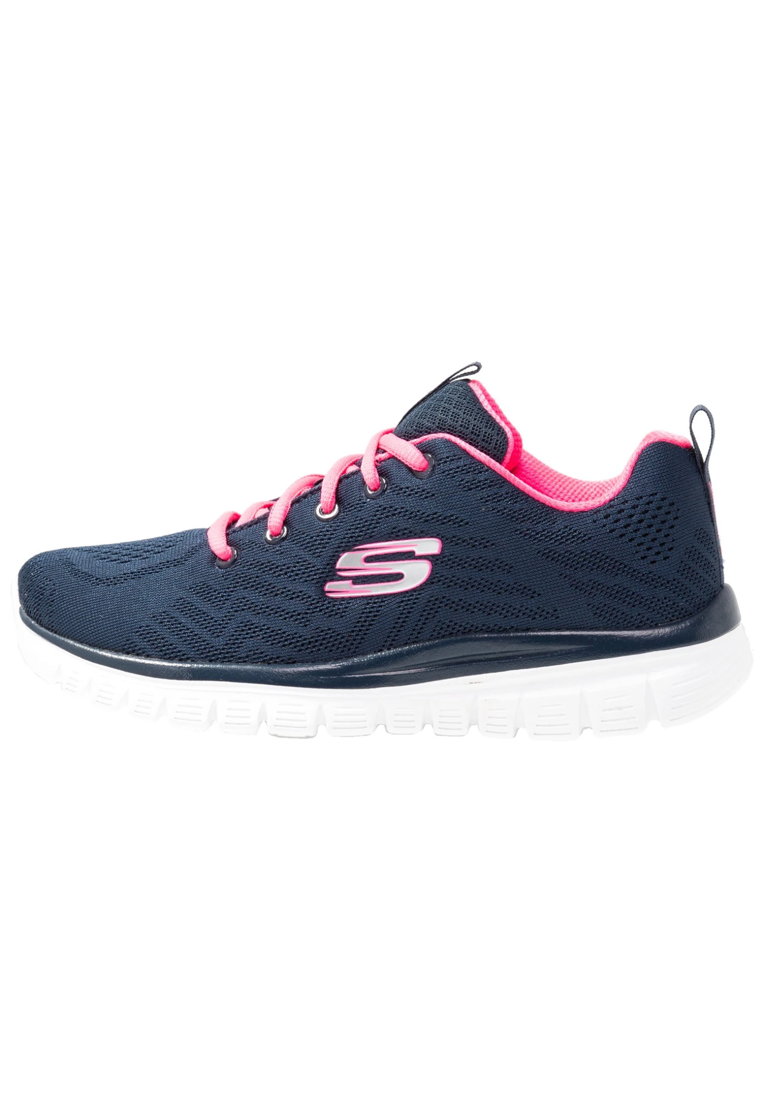 Skechers Graceful - Sneakers Laag - Navy/Hot Pink 2 Skechers Graceful - Sneakers Laag - Navy/Hot Pink - Afbeelding 2