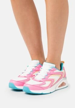 Tres Air - Sneakers Laag - Pink Duraleather/White Mesh/Blue And Natural Trim