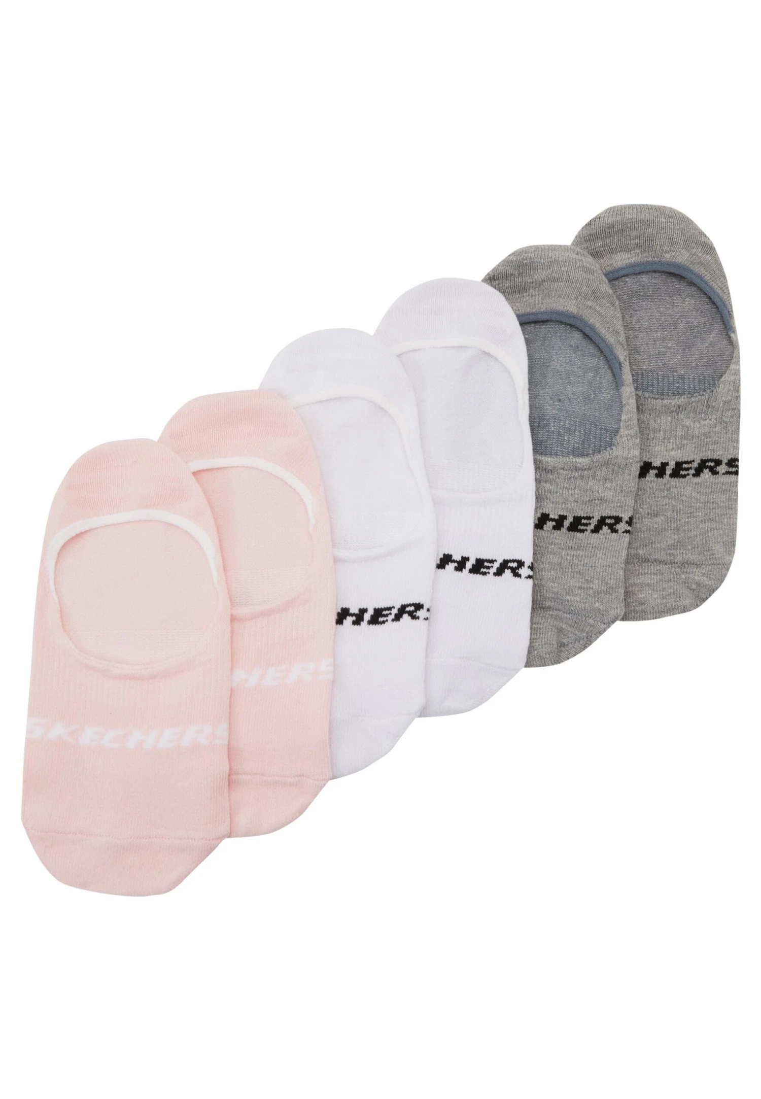 Skechers Basic Footies Ventilation 6Pack - Enkelsokken - English Rose 2 Skechers Basic Footies Ventilation 6Pack - Enkelsokken - English Rose - Afbeelding 2