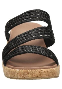 Skechers Archfit Beverly - Sandalen Met Sleehak - Zwart -Aanbiedingen Skechers Winkel 8f66375e0e8f4a7aabf1a79f215ceb7a