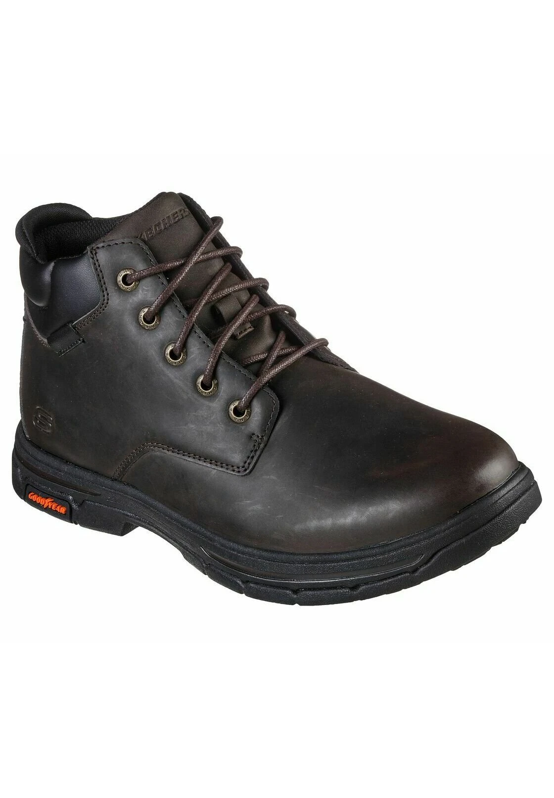 Skechers Brogden - Sportieve Veterschoenen - Dark Brown 2 Skechers Brogden - Sportieve Veterschoenen - Dark Brown - Afbeelding 2