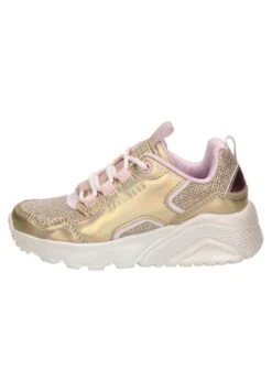 Skechers Uno Lite Metallic Pops - Sneakers Laag - Goud
