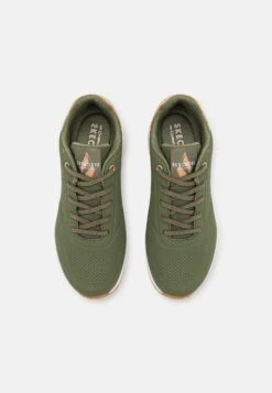 Uno - Sneakers Laag - Olive Durabuck/Rose Gold Trim -Aanbiedingen Skechers Winkel 982d4097381b450db5c119e0b590b887