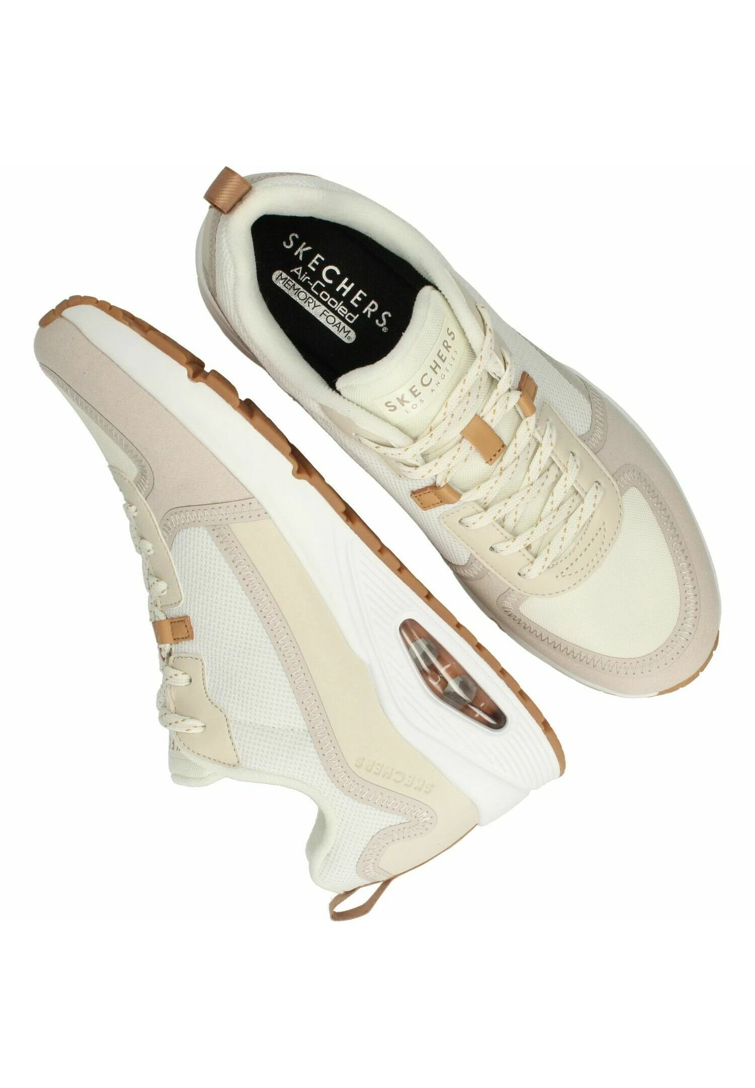 Skechers Uno-Layover - Sneakers Laag - Beige 3 Skechers Uno-Layover - Sneakers Laag - Beige - Afbeelding 3