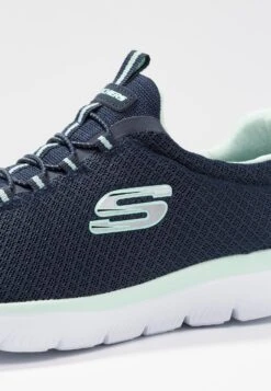 Summits Wide Fit - Sneakers Laag - Navy/Aqua -Aanbiedingen Skechers Winkel 9e62fae3b6b445be92746e72e432c552