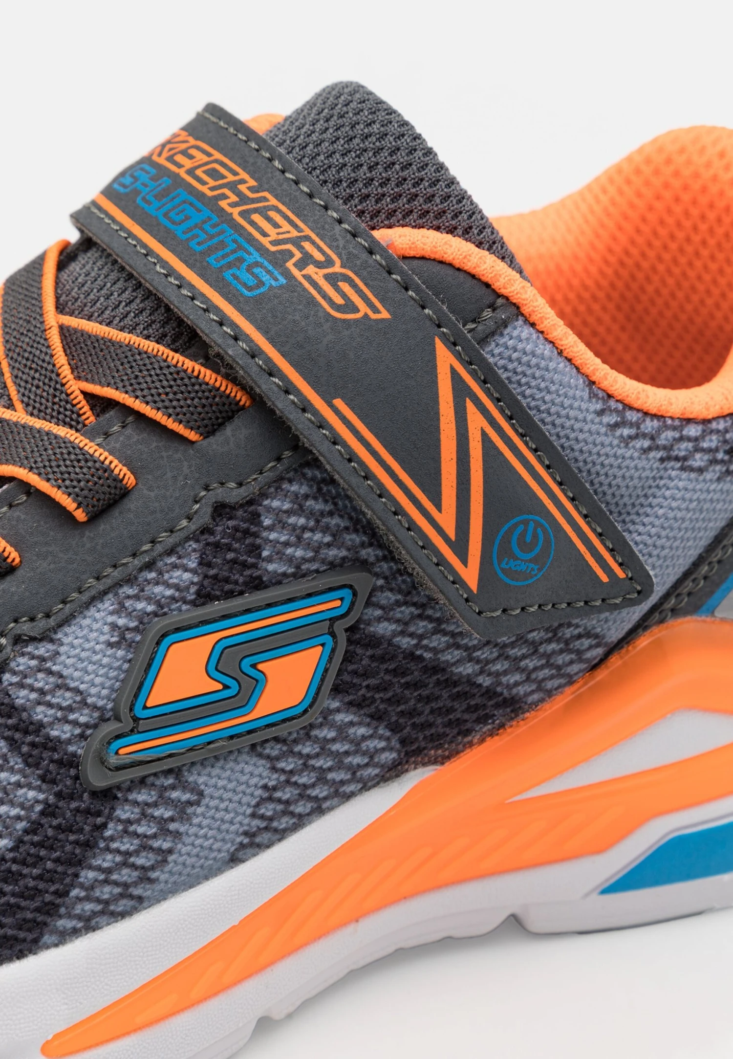 Skechers Lighted Tech Piece - Sneakers Laag - Charcoal/Orange 6 Skechers Lighted Tech Piece - Sneakers Laag - Charcoal/Orange - Afbeelding 6