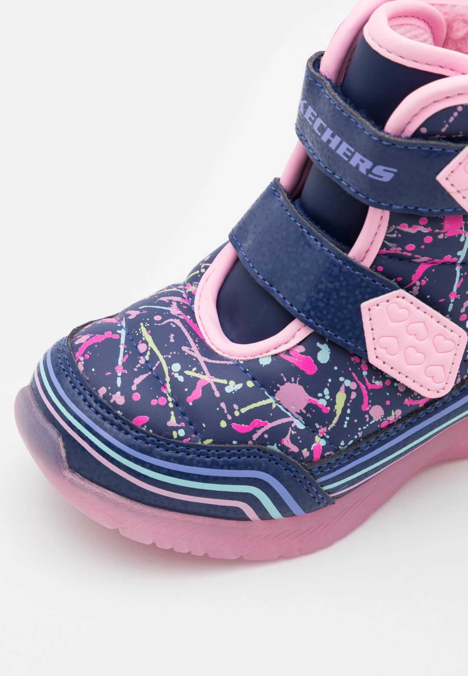 Skechers Illumi Brights - Korte Laarzen - Navy/Pink 6 Skechers Illumi Brights - Korte Laarzen - Navy/Pink - Afbeelding 6