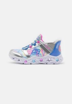 Skechers Galaxy Lights - Sneakers Laag - Silver Synthetic/Multi Trim