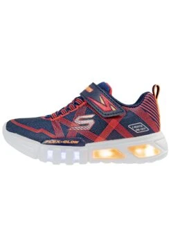 Skechers Flex Glow - Sneakers Laag - Navy/Red