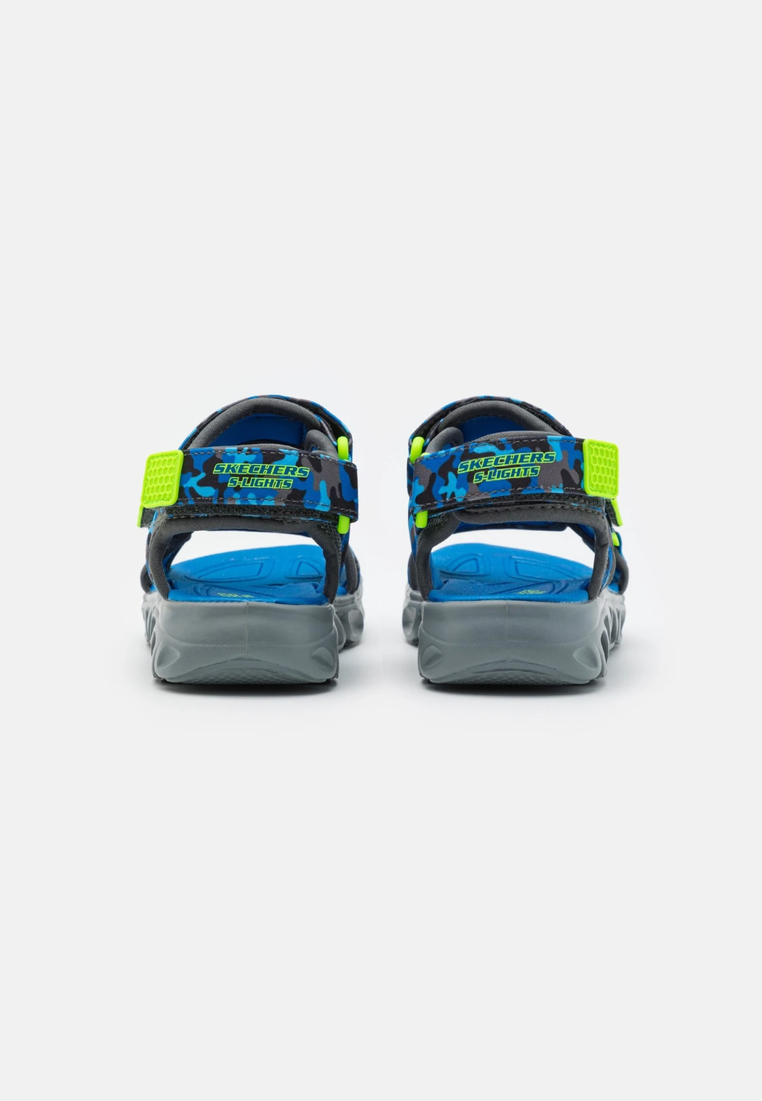 Skechers Lighted Camo Printed River- Sandalen - Blue/Lime 3 Skechers Lighted Camo Printed River- Sandalen - Blue/Lime - Afbeelding 3
