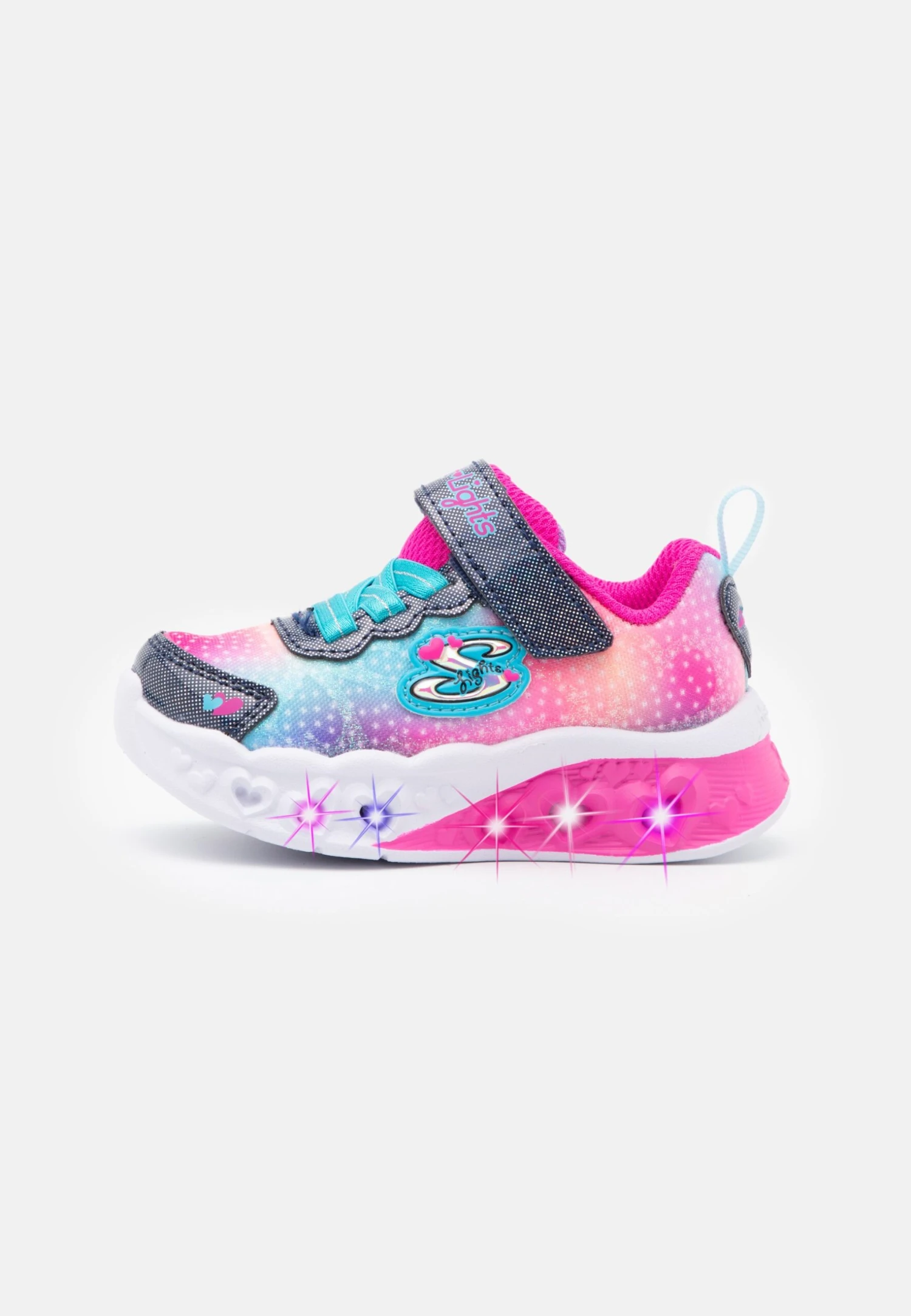 Skechers Flutter Heart Lights - Sneakers Laag - Navy/Multicolor 1 Skechers Flutter Heart Lights - Sneakers Laag - Navy/Multicolor