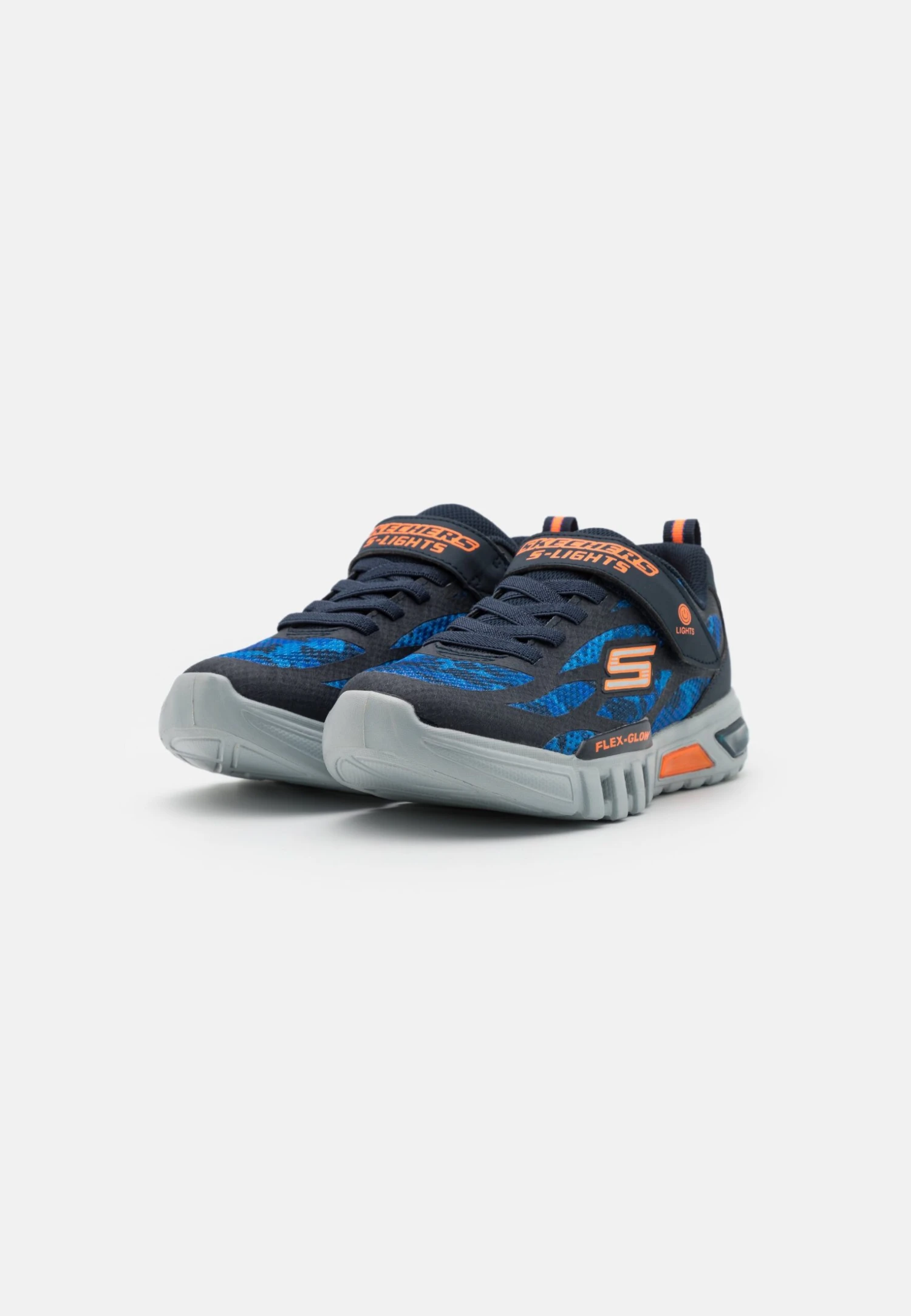 Skechers Flex Glow - Sneakers Laag - Navy/Blue/Orange 2 Skechers Flex Glow - Sneakers Laag - Navy/Blue/Orange - Afbeelding 2