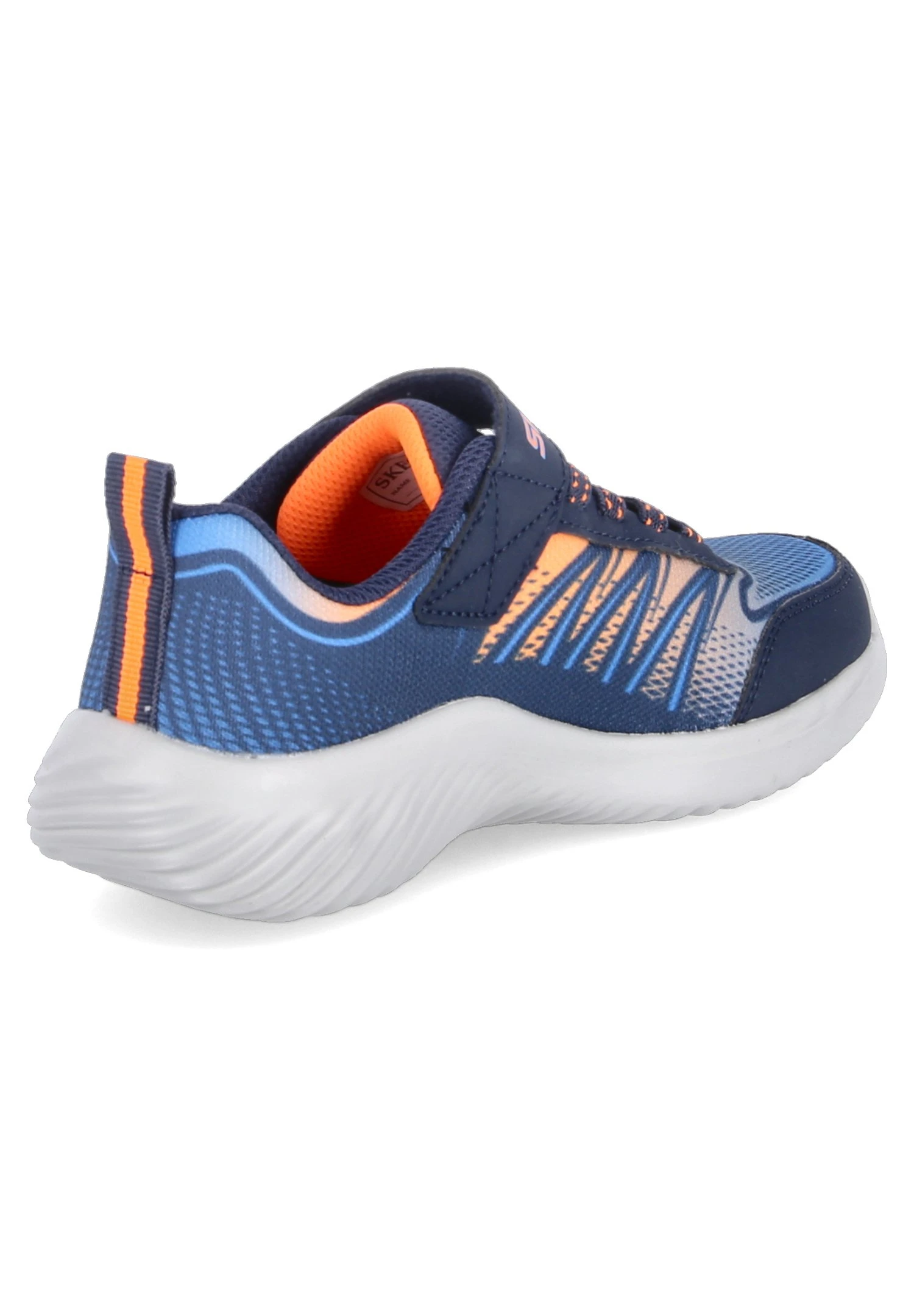 Skechers Bounder - Sneakers Laag - Navy & Orange Textile / Royal Trim 3 Skechers Bounder - Sneakers Laag - Navy & Orange Textile / Royal Trim - Afbeelding 3