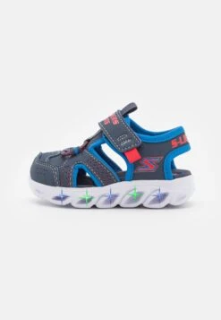Skechers Lighted Fisherman Strap Pull Tab - Sandalen - Navy/Blue/Red