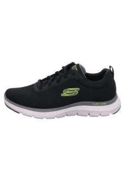 Flex Advantage- Sneakers Laag - Black Mesh/Pu/Lime Trim