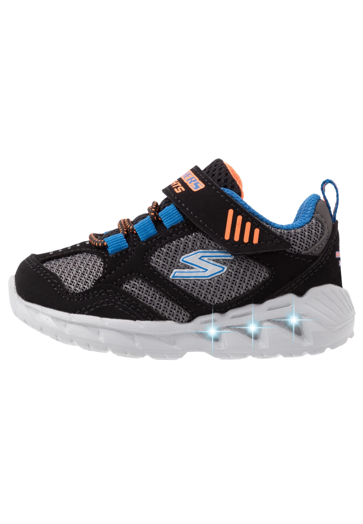 Skechers Magna Lights - Sneakers Laag - Black/Gray/Orange/Blue 2 Skechers Magna Lights - Sneakers Laag - Black/Gray/Orange/Blue - Afbeelding 2