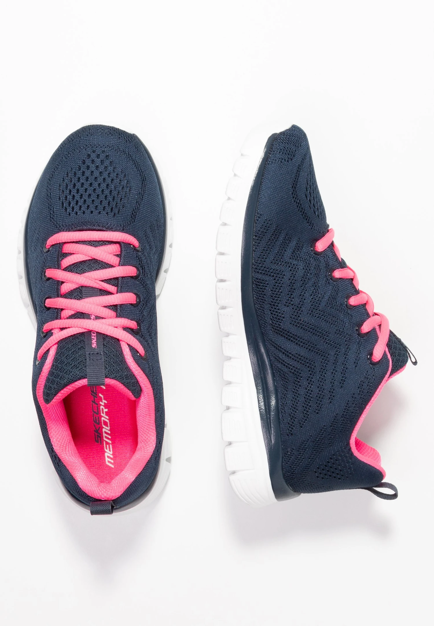 Skechers Graceful - Sneakers Laag - Navy/Hot Pink 4 Skechers Graceful - Sneakers Laag - Navy/Hot Pink - Afbeelding 4
