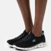 Skechers Glide-Step Flex - Sneakers Laag - Black/Light Blue