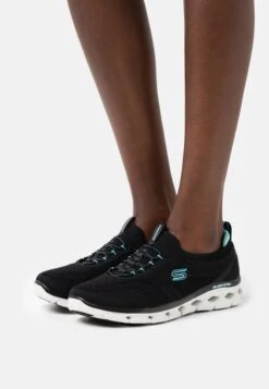 Skechers Glide-Step Flex - Sneakers Laag - Black/Light Blue