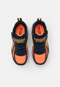 Skechers Flex Glow - Sneakers Laag - Navy/Orange/Yellow -Aanbiedingen Skechers Winkel d97eaab884244c729b3cb960307ae237