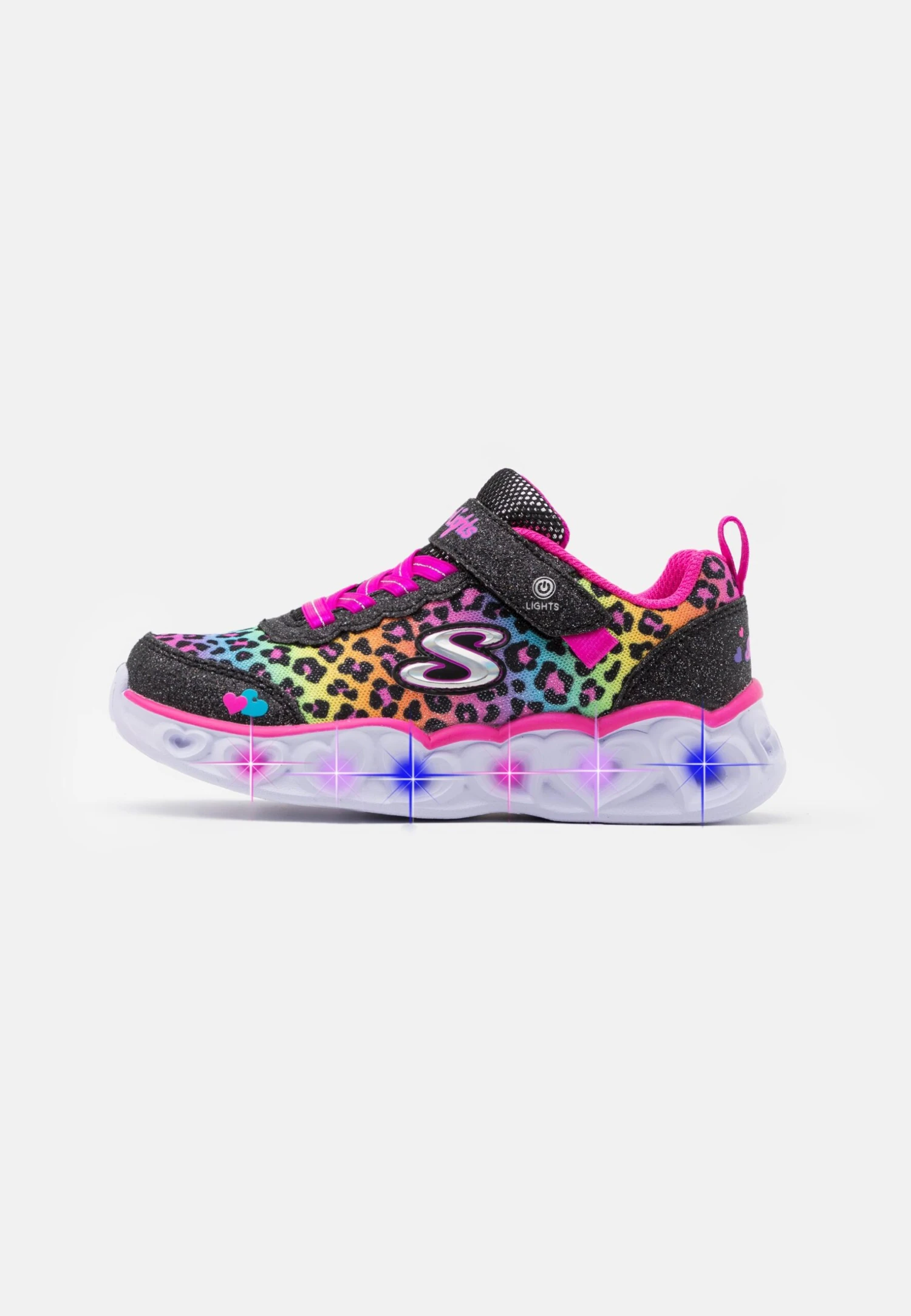 Skechers Heart Lights - Sneakers Laag - Black/Multicolor 1 Skechers Heart Lights - Sneakers Laag - Black/Multicolor