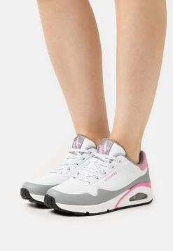 Uno - Sneakers Laag - White/Pink/Grey