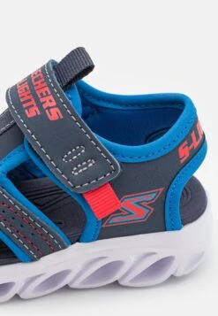 Skechers Lighted Fisherman Strap Pull Tab - Sandalen - Navy/Blue/Red -Aanbiedingen Skechers Winkel e2491fbc931a4a16bcb2961afb244e35
