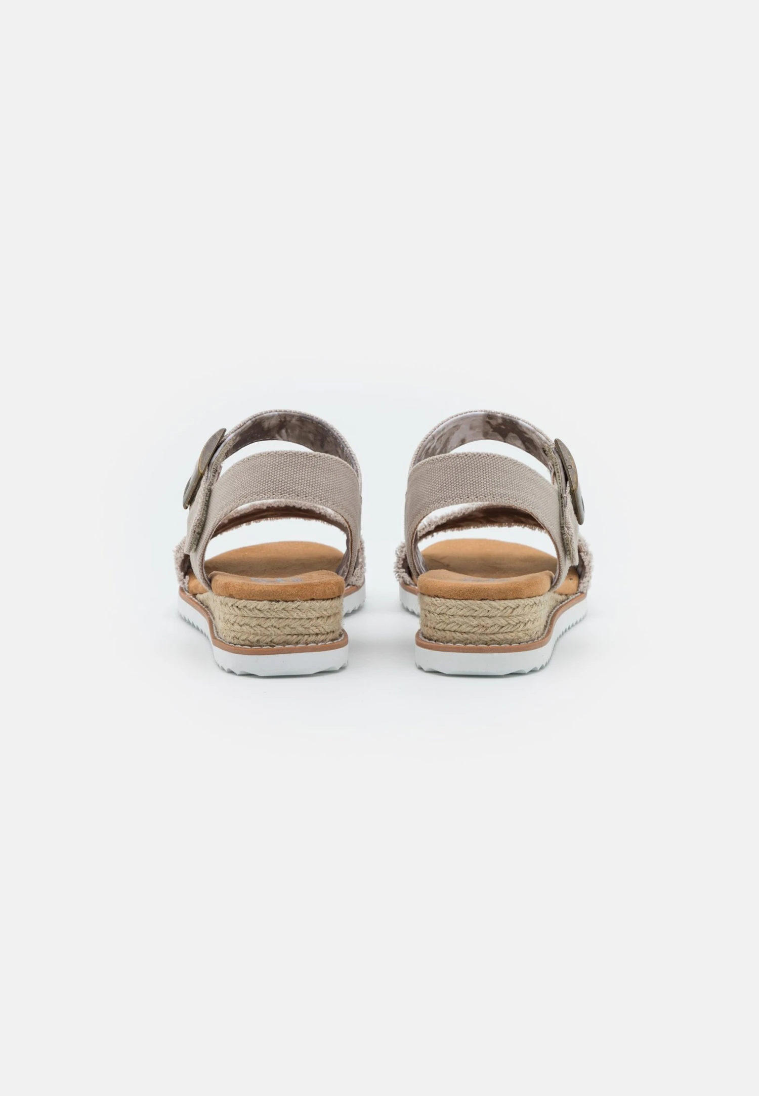 Desert Kiss - Sandalen Met Sleehak - Taupe 4 Desert Kiss - Sandalen Met Sleehak - Taupe - Afbeelding 4