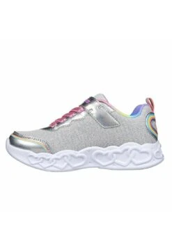 Skechers Infinite Heart Lights - Sneakers Laag - Silver Coloured Multi Coloured