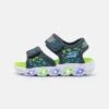 Skechers Hypno Splash - Sandalen - Navy/Lime/Blue