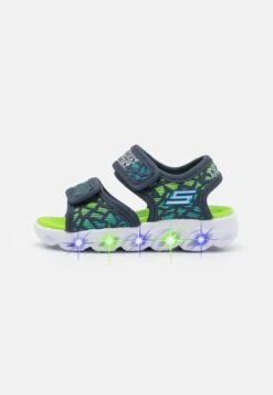 Skechers Hypno Splash - Sandalen - Navy/Lime/Blue