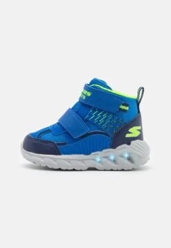 Skechers Exposed Sidewall Lights - Sneakers Hoog - Blue/Navy/Lime
