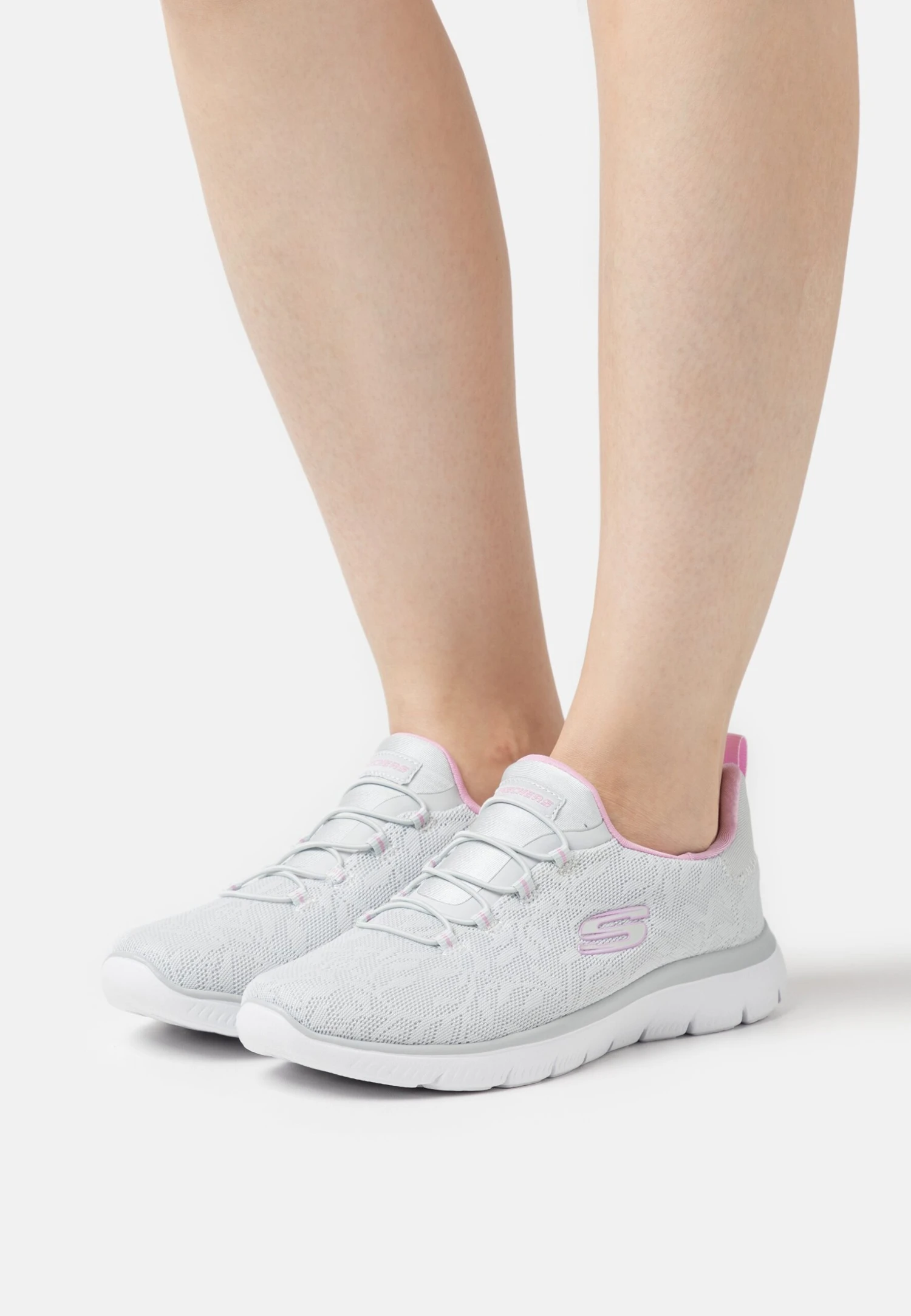 Summits - Sneakers Laag - Light Grey/Lavender Trim 1 Summits - Sneakers Laag - Light Grey/Lavender Trim