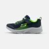 Skechers Microspec - Sneakers Laag - Navy/Lime/Blue