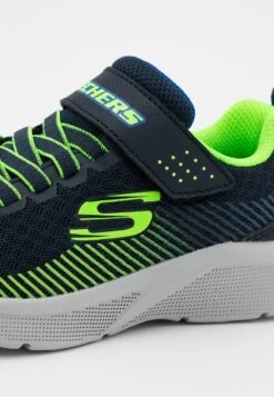 Skechers Microspec - Sneakers Laag - Navy/Lime/Blue -Aanbiedingen Skechers Winkel eb24256228e94bfcb4ca60a4abd44591