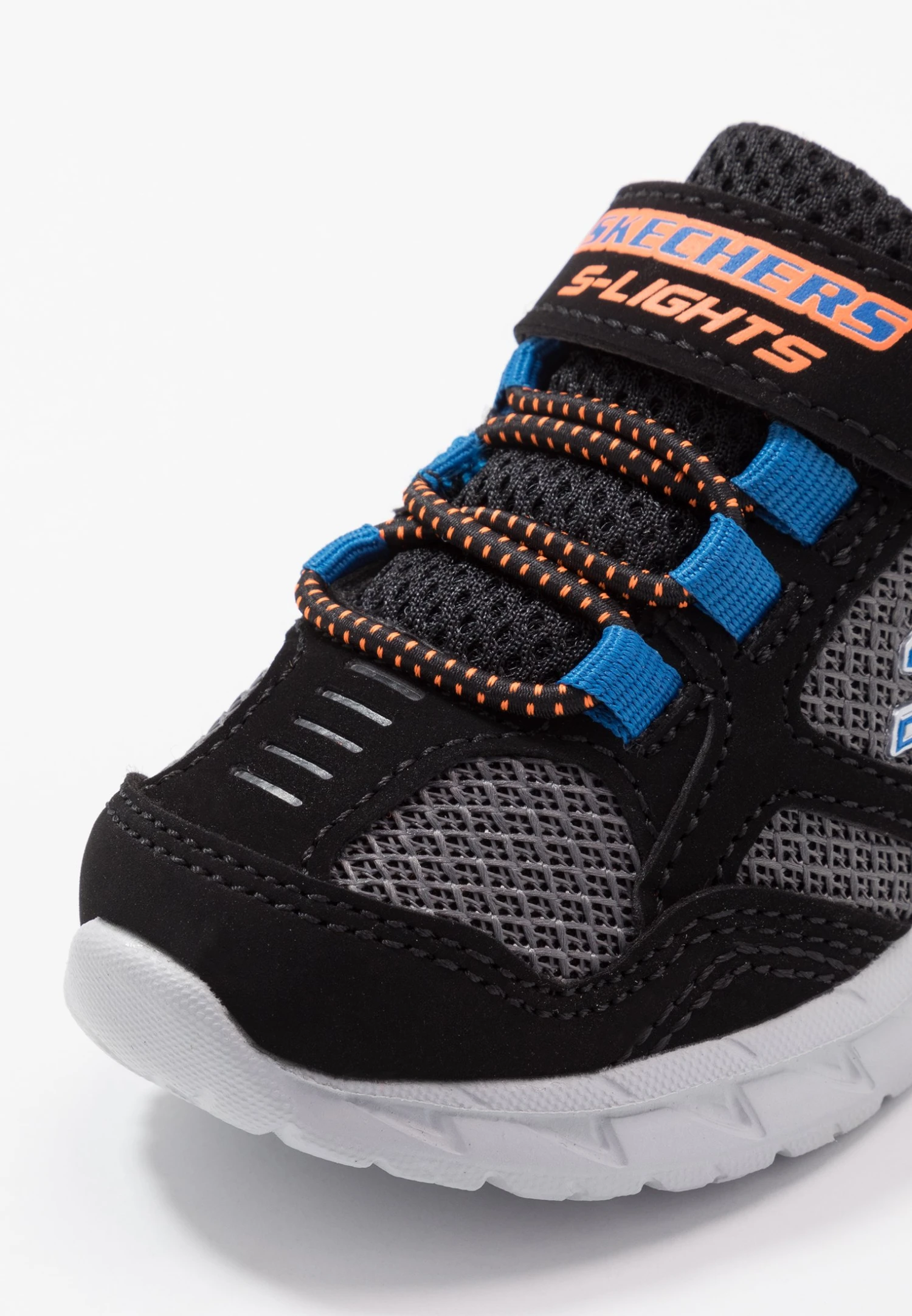 Skechers Magna Lights - Sneakers Laag - Black/Gray/Orange/Blue 3 Skechers Magna Lights - Sneakers Laag - Black/Gray/Orange/Blue - Afbeelding 3