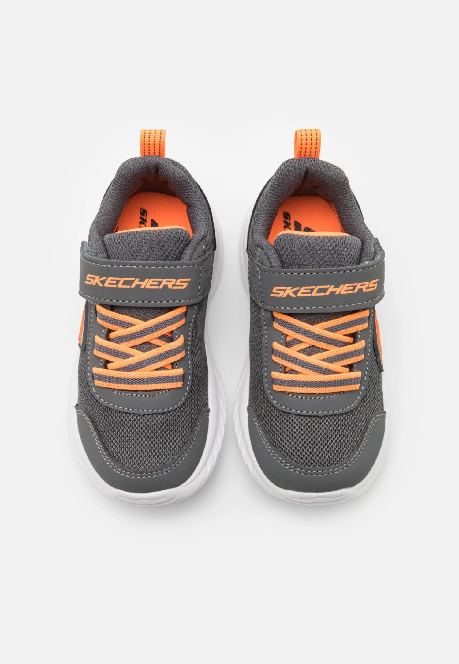 Skechers Gore Strap Molded Logo - Sneakers Laag - Charcoal/Orange 4 Skechers Gore Strap Molded Logo - Sneakers Laag - Charcoal/Orange - Afbeelding 4