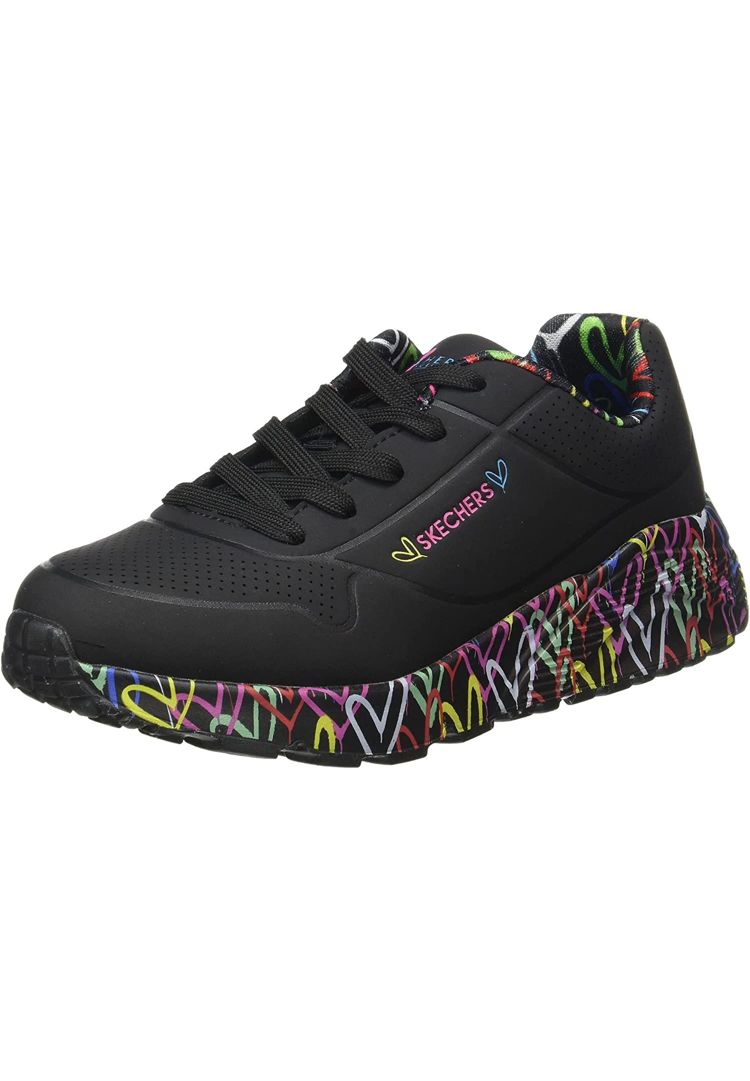 Skechers Street Uno Lite - Lovey Luv - Sneakers Laag - Bkmt Black Multi 2 Skechers Street Uno Lite - Lovey Luv - Sneakers Laag - Bkmt Black Multi - Afbeelding 2