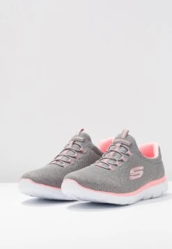 Summits Wide Fit - Sneakers Laag - Grey/Pink -Aanbiedingen Skechers Winkel f54da5162d55436084af3fff7632d444