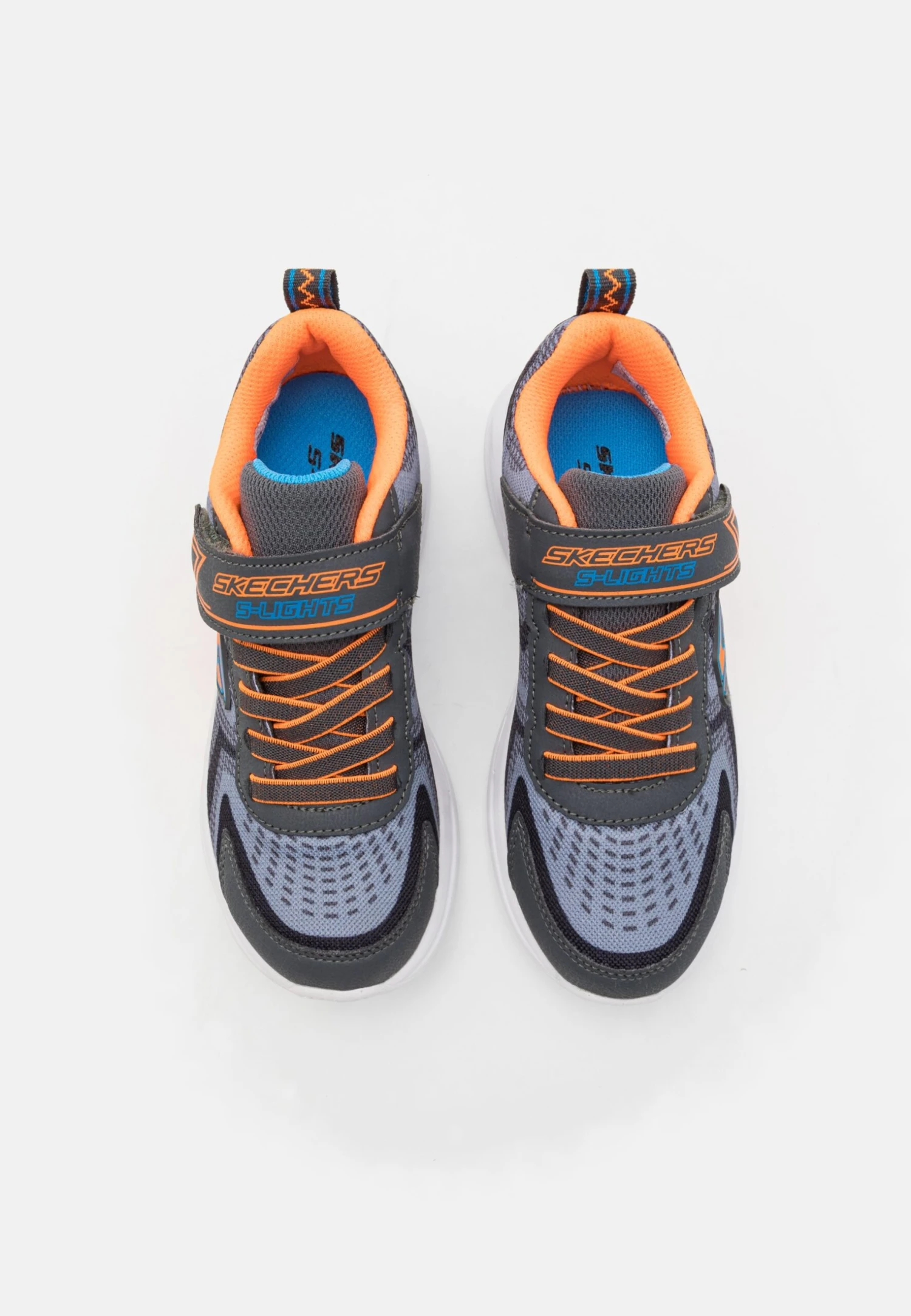 Skechers Lighted Tech Piece - Sneakers Laag - Charcoal/Orange 4 Skechers Lighted Tech Piece - Sneakers Laag - Charcoal/Orange - Afbeelding 4