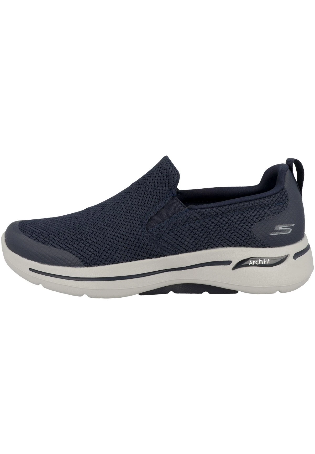 Skechers Go Walk Arch Fit - Instappers - Navy Gray 1 Skechers Go Walk Arch Fit - Instappers - Navy Gray
