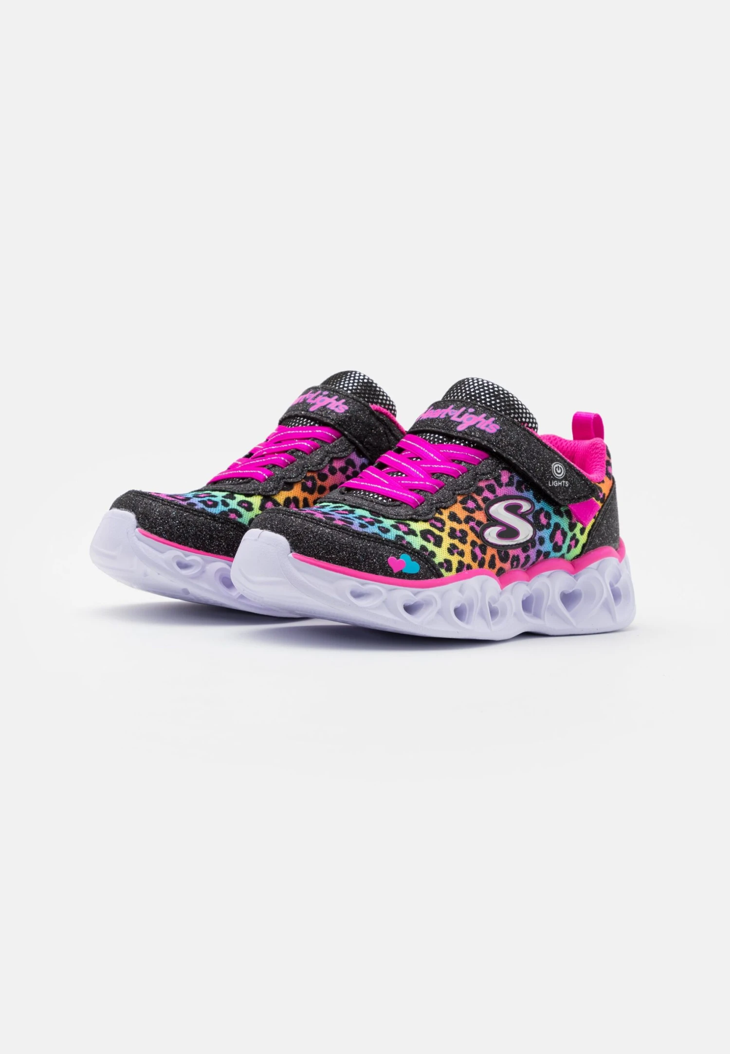 Skechers Heart Lights - Sneakers Laag - Black/Multicolor 2 Skechers Heart Lights - Sneakers Laag - Black/Multicolor - Afbeelding 2