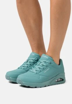 Uno - Sneakers Laag - Teal Durabuck